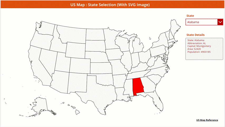 Power Apps & SVG Image : Build Interactive US States&nbsp;Map